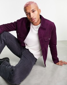Фиолетовая куртка в стиле вестерн из вельвета Topman-Фиолетовый цвет