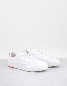 Белые кроссовки со шнуровкой Lacoste Carnby-Белый