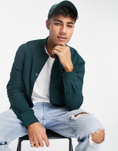 Рубашка с длинными рукавами в мелкую клетку 4 мм Ben Sherman-Зеленый цвет