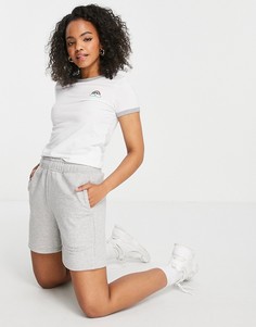 Футболка с радугой и окантовкой Brave Soul-Белый