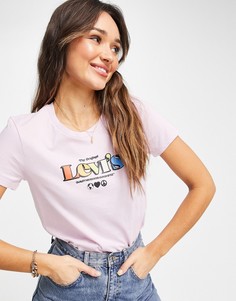 Сиреневая футболка с логотипом Levis Perfect-Фиолетовый цвет Levis®
