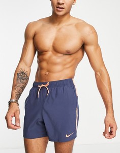 Синие шорты для плавания длиной 5 дюймов Nike Swimming-Голубой