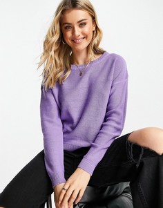 Фиолетовый джемпер в стиле гранж с круглым вырезом Brave Soul-Фиолетовый цвет