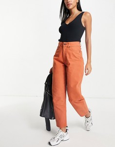 Свободные джинсы оранжевого цвета в винтажном стиле от комплекта Waven Gina-Светло-бежевый цвет