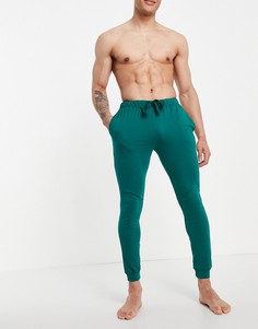 Новогодние зеленые джоггеры для дома ASOS DESIGN-Зеленый цвет
