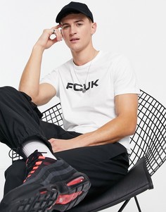 Белая футболка с логотипом FCUK-Белый French Connection