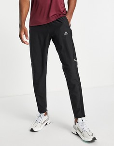 Черные джоггеры со светоотражающими элементами adidas Running-Черный цвет