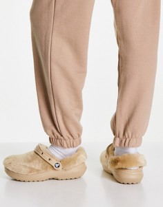 Классические сабо чайного оттенка на подкладке Crocs Fur Sure-Разноцветный