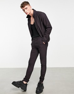 Зауженные строгие брюки цвета вина от комплекта ASOS DESIGN-Фиолетовый цвет