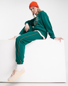Зеленые джоггеры в университетском стиле adidas Originals Retro Luxury-Зеленый цвет