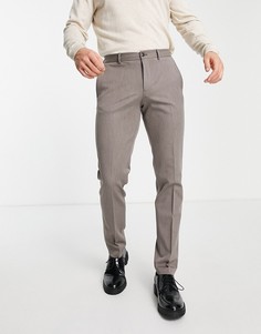 Фактурные песочные брюки узкого кроя Jack & Jones Premium-Светло-бежевый цвет