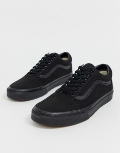 Черные кроссовки Vans Old Skool-Черный цвет