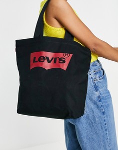 Черная сумка-тоут из парусины с логотипом Levis-Черный цвет Levis®