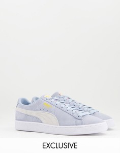 Голубые и светлые кроссовки из замши Puma – эксклюзивно для ASOS-Голубой