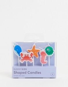 Набор из 5 свечей с подводной тематикой Sunnylife-Многоцветный