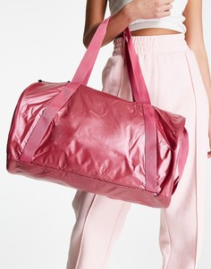 Лиловая спортивная сумка цилиндрической формы Puma Training-Розовый цвет