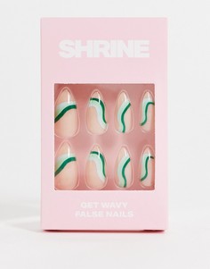 Накладные ногти Shrine – Peppermint Swirl-Разноцветный