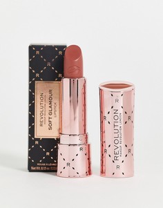 Губная помада Revolution – Soft Glamour Satin Kiss (Chauffeur)-Коричневый цвет