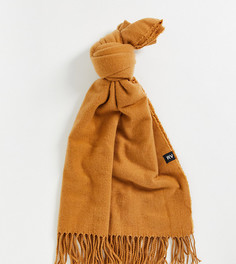 Бежевый широкий шарф в стиле унисекс из переработанных материалов Reclaimed Vintage Inspired-Светло-бежевый цвет