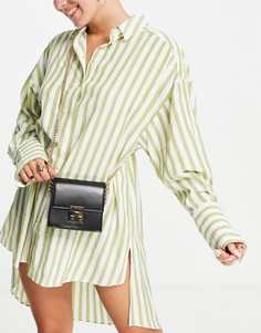Черная прямоугольная сумка через плечо со сменными ремешками ASOS DESIGN-Черный цвет