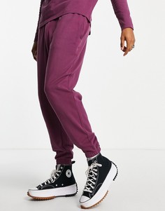 Oversized-джоггеры бордового цвета из пике (от комплекта) ASOS DESIGN-Красный