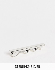 Серебряный зажим для галстука ASOS DESIGN