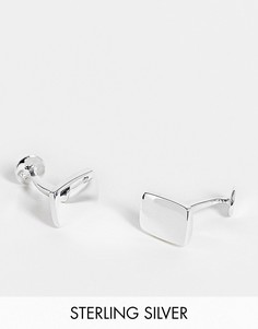 Серебряные запонки ASOS DESIGN-Серебристый