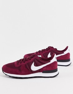 Бордовые кроссовки Nike Internationalist-Фиолетовый цвет
