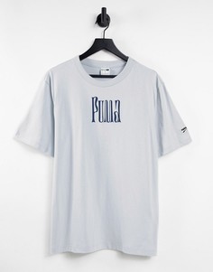 Серая футболка с логотипом PUMA Downtown-Серый