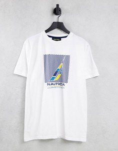Белая футболка Nautica Competition Warsash-Белый
