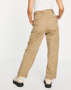 Светло-бежевые свободные брюки чиносы Carhartt WIP-Светло-бежевый цвет