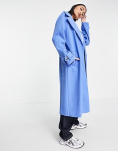 Голубой удлиненный плащ River Island