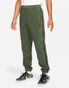 Мужские флисовые брюки цвета хаки Nike Sportswear Therma-FIT-Зеленый цвет