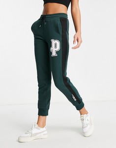 Темно-зеленые джоггеры в университетском стиле Puma-Зеленый цвет