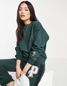 Темно-зеленый свитшот Puma Wellness Club-Зеленый цвет