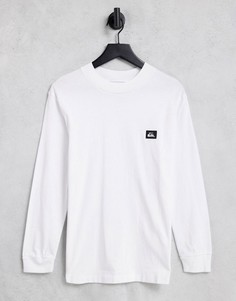 Белый лонгслив Quiksilver Label