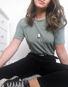 Зеленая футболка Only-Зеленый цвет