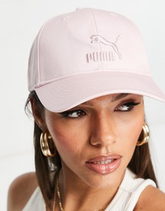 Розовая кепка с тисненым логотипом Puma-Розовый