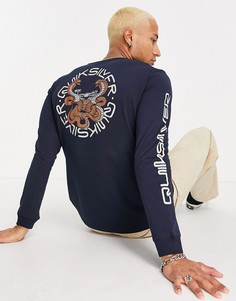 Темно-синий лонгслив Quiksilver Tamer Animals