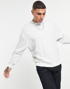 Белый легкий свитшот в стиле oversized ASOS DESIGN