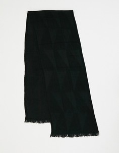 Черный легкий шарф ASOS DESIGN-Черный цвет