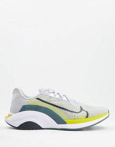 Серые кроссовки Nike Training ZoomX SuperRep Surge-Серый