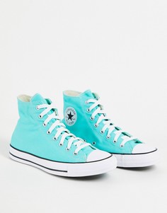 Высокие классические кеды бирюзового цвета Converse Chuck Taylor All Star Hi Classic-Голубой