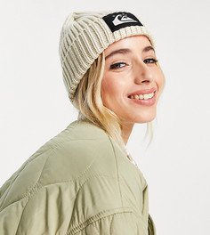 Бежевая шапка-бини Quiksilver – эксклюзивно для ASOS-Светло-бежевый цвет