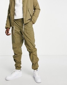 Коричневые нейлоновые брюки узкого кроя от комплекта Jack & Jones Core-Коричневый цвет