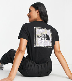 Черная свободная футболка The North Face Topographic – эксклюзивно для ASOS-Черный цвет