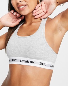 Серый меланжевый кроп-топ Reebok Tabitha