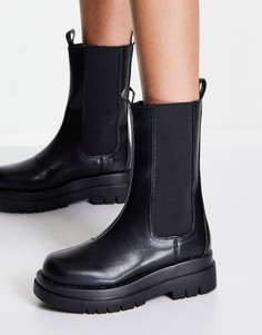 Черные высокие ботинки без застежки RAID Kendall-Черный цвет