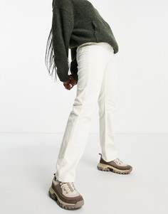 Вельветовые брюки цвета экрю из органического хлопка Weekday Rowe-Светло-бежевый цвет