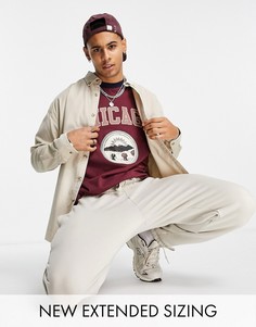 Светло-бежевая вельветовая oversized-рубашка ASOS DESIGN-Светло-бежевый цвет